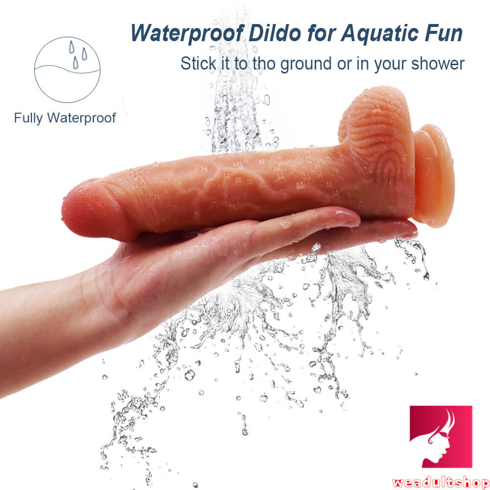 8.26in Double Layer Silicone Lifelike Dildo Adult Sex Toy