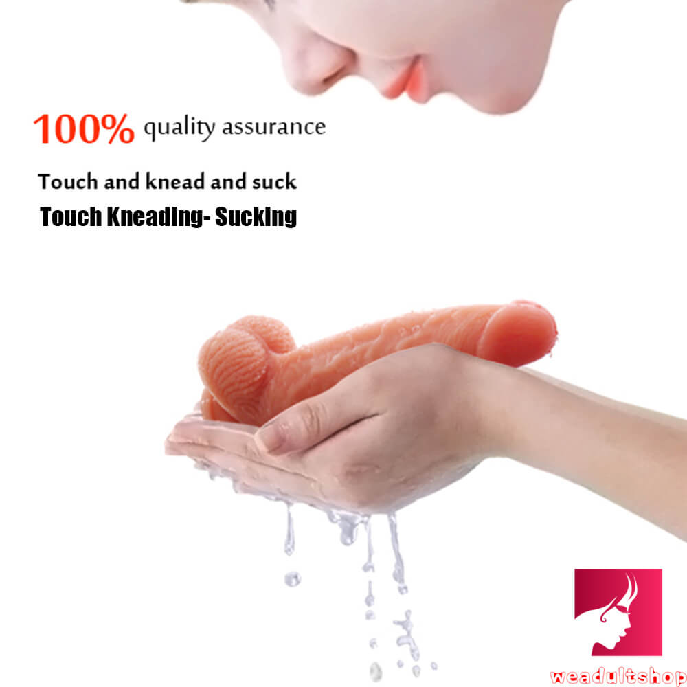 8.26in Double Layer Silicone Lifelike Dildo Adult Sex Toy