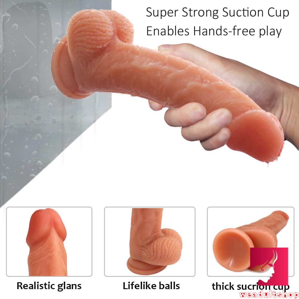 8.26in Double Layer Silicone Lifelike Dildo Adult Sex Toy