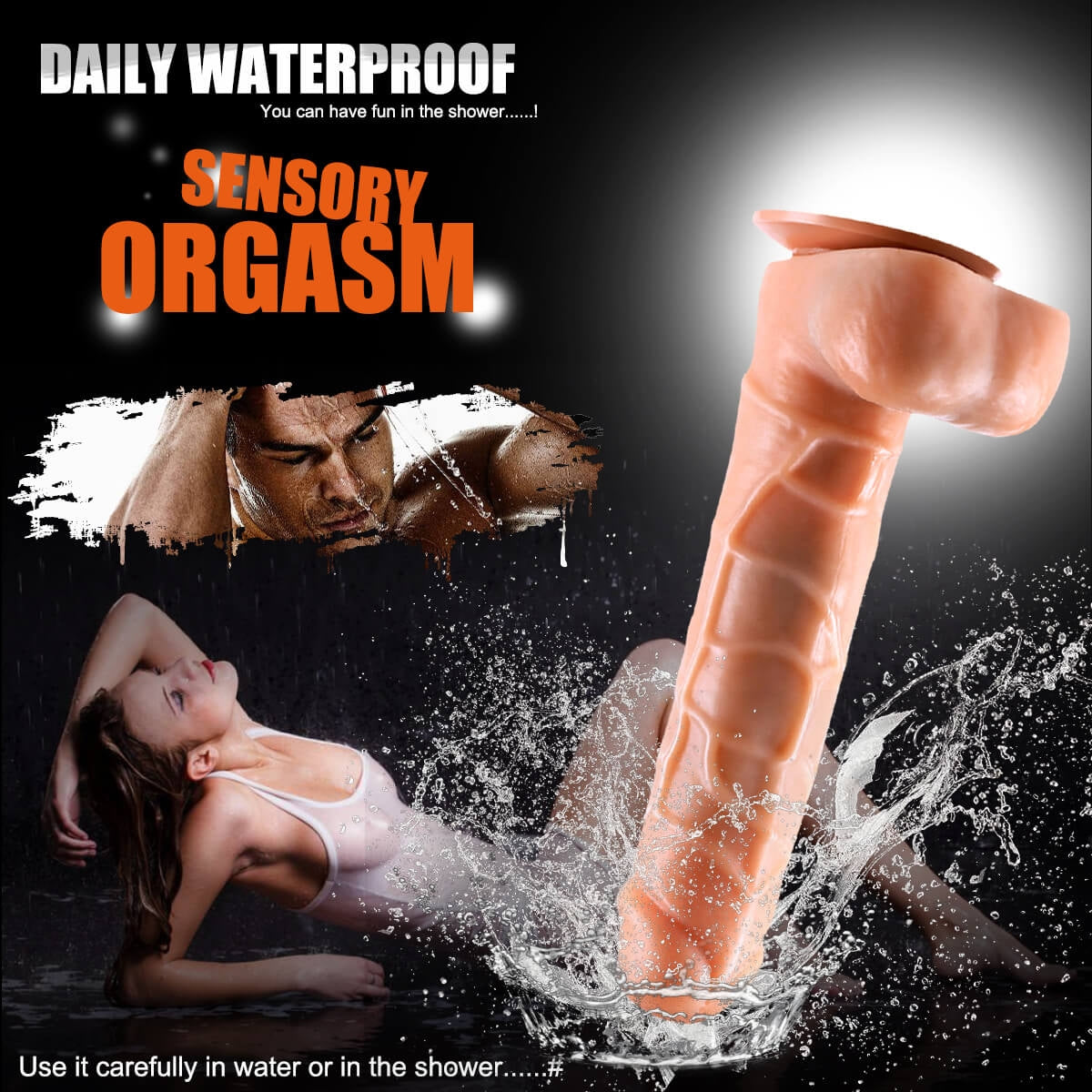 Remote Control Vibration Dildo Soft Silicone Realistic Dildo Sex Toy - Adult Toys