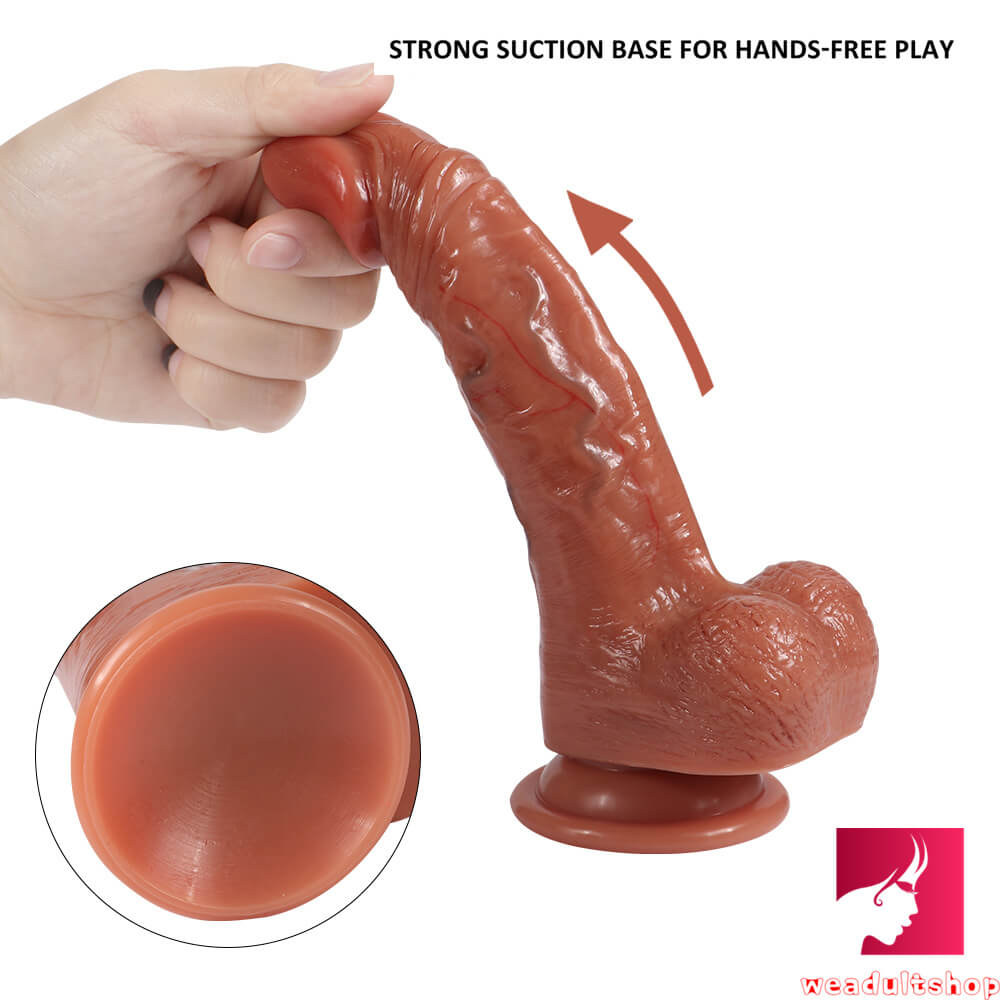 7.87in Lifelike Real Dildo With Blue Veins Lifelike Glans Toy