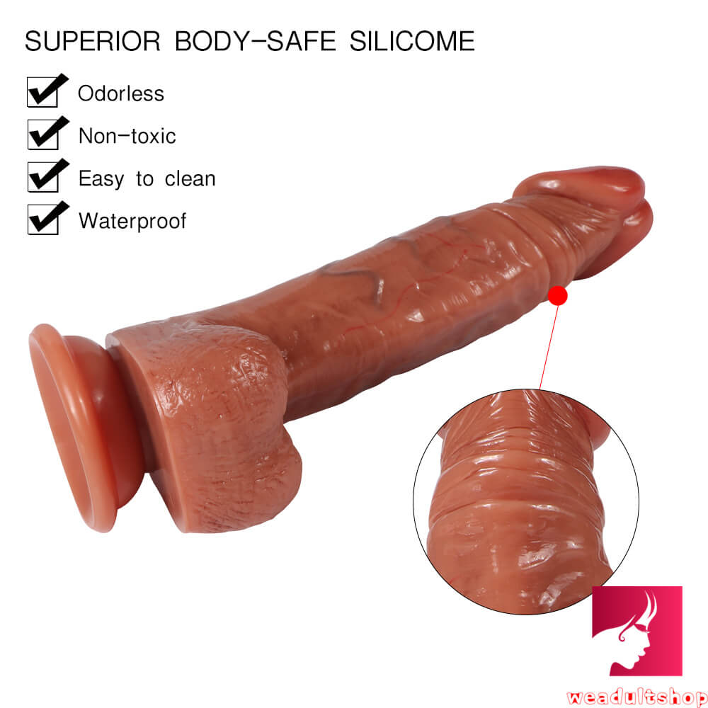 7.87in Lifelike Real Dildo With Blue Veins Lifelike Glans Toy