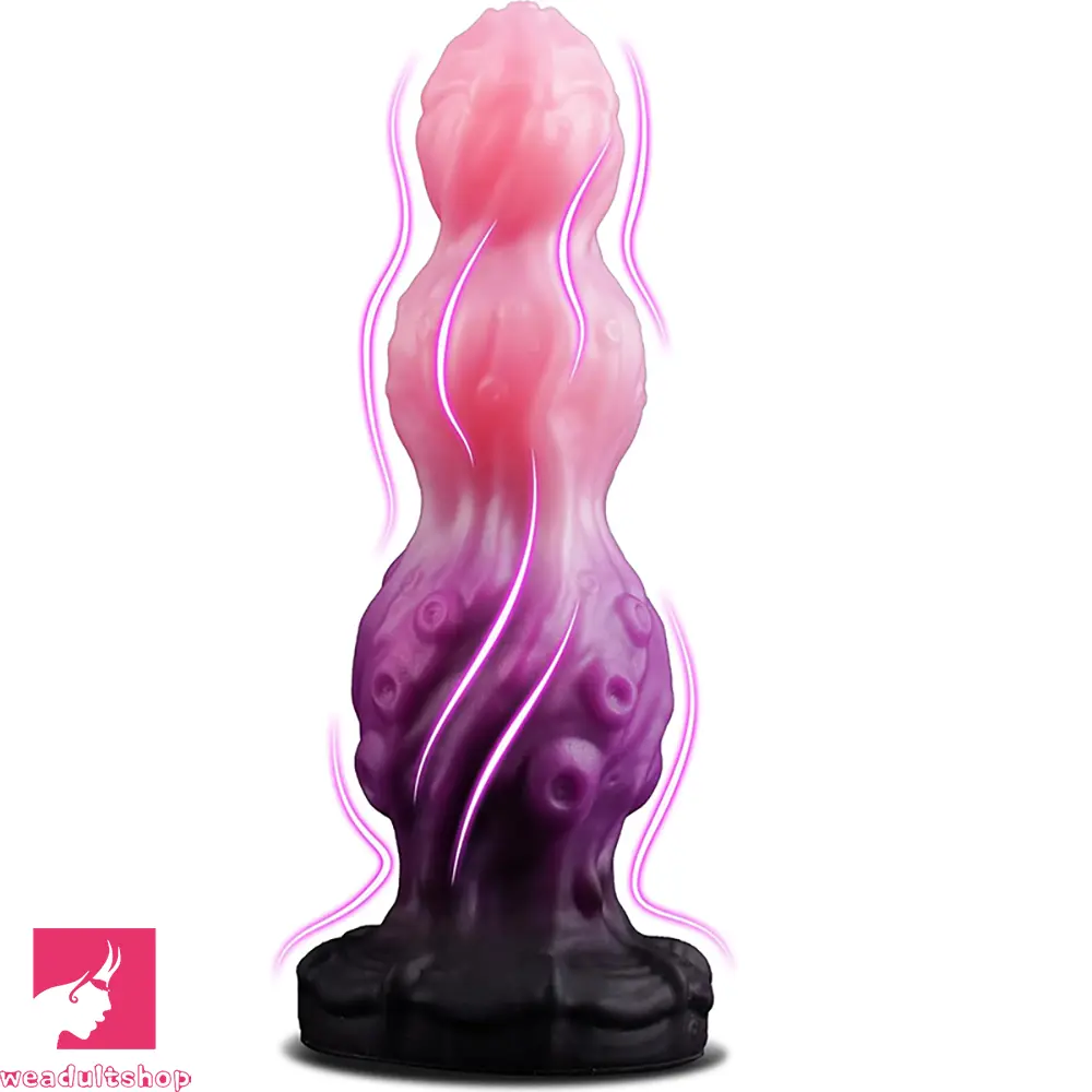 7.87in Tentacle Fantasy Knot Silicone Dildo Couple Intimacy Game Cock