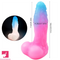 5.51in Silicone Uncut Luminous Monster Soft Dildo For Women Men Prostate