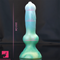 7.49in Dog Cock Knot Dildo Silicone Soft Animal Cock Luminous Clit Dildo