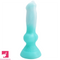 7.49in Dog Cock Knot Dildo Silicone Soft Animal Cock Luminous Clit Dildo
