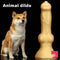 3.81in 7.48in Gold Silicone Soft Small Dog Dildo For Anal Vaginal Toy