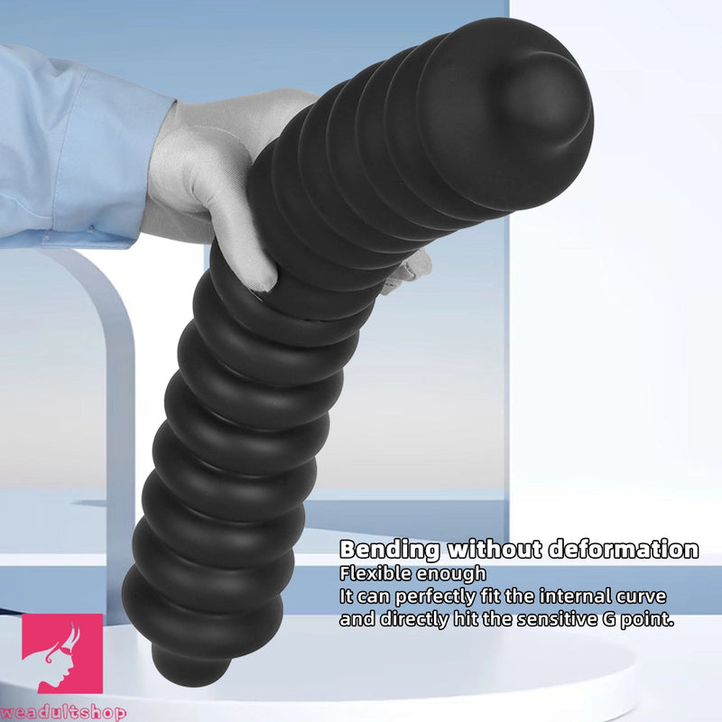 19.68in Silicone Long Large Double Head Threaded Fat Anal Plug Cock Dildo
