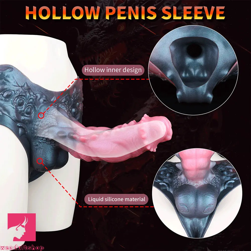 10.62in Large Monster Hollow Dildo Harness Pants Strap on Cock Toy