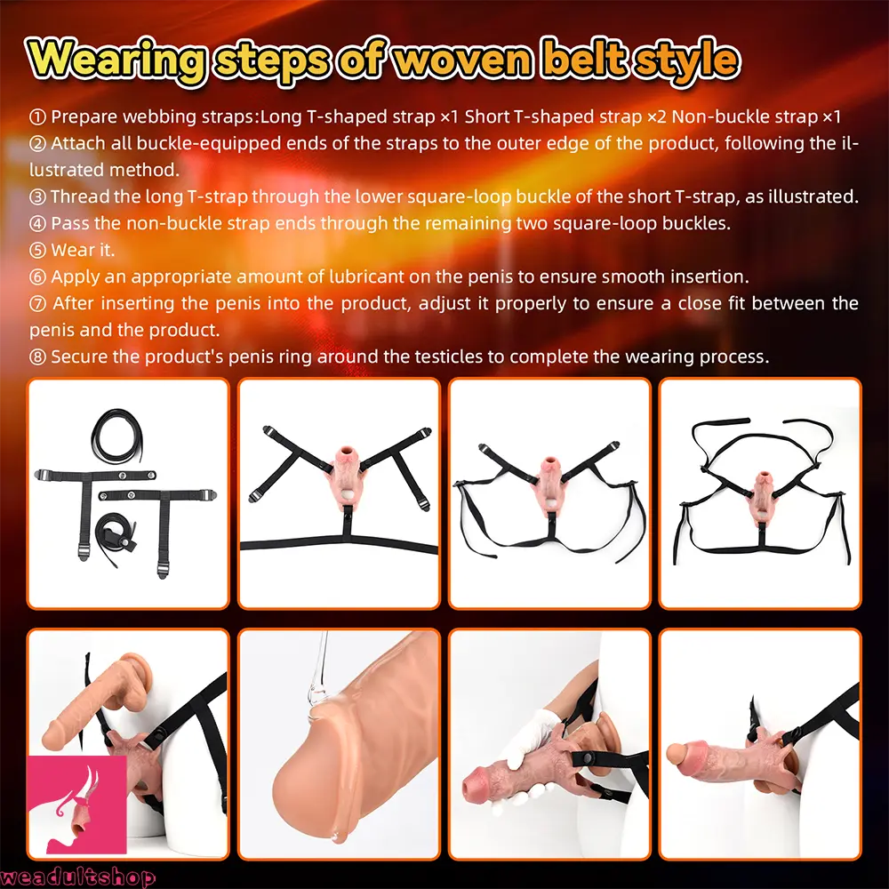 5.7in Strap on Penis Extender Penis Sleeve Dildo Passion Cervix Stimulator