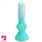 7.49in Dog Cock Knot Dildo Silicone Soft Animal Cock Luminous Clit Dildo