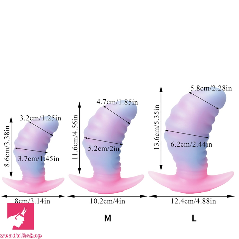 3.38in 4.56in 5.53in Small Butt Plug Dildo For Men Women Fucking Clit