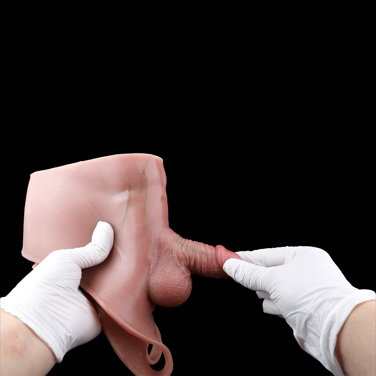 3.54in Realistic Small Solid Dildo Panty Vaginal Opening For Pleasure Device