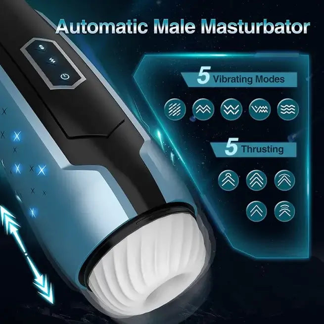Upgraded Powerful Thrusting Vibrating Automatic Male Masturbator Upgraded Powerful Thrusting Vibrating Automatic Male Masturbator