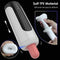 7 Telescopic Vibrating Waterproof TPE Automatic Masturbator