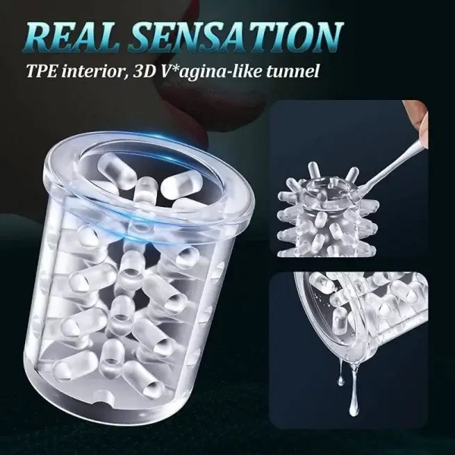 3D Vagina 7 Thrusting Rotating Hands Free Male Masturbator
