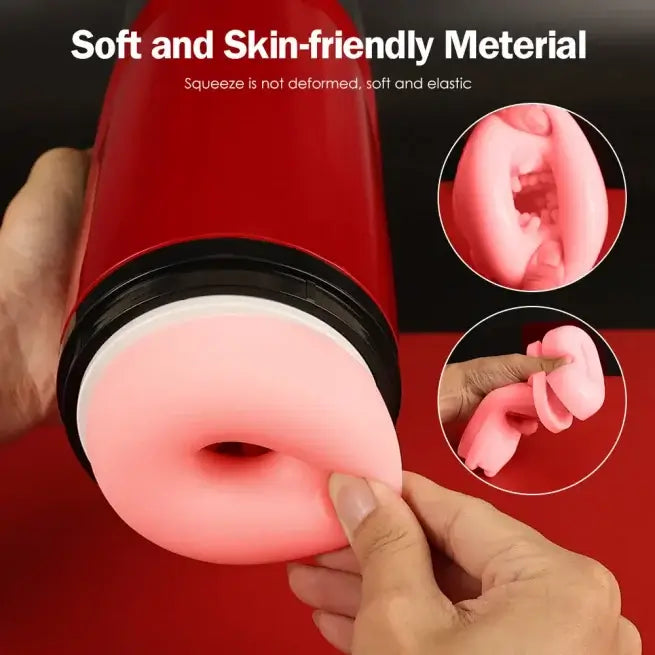 6in1 7 Thrusting Modes Hands Free Heating Big Auto Masturbator