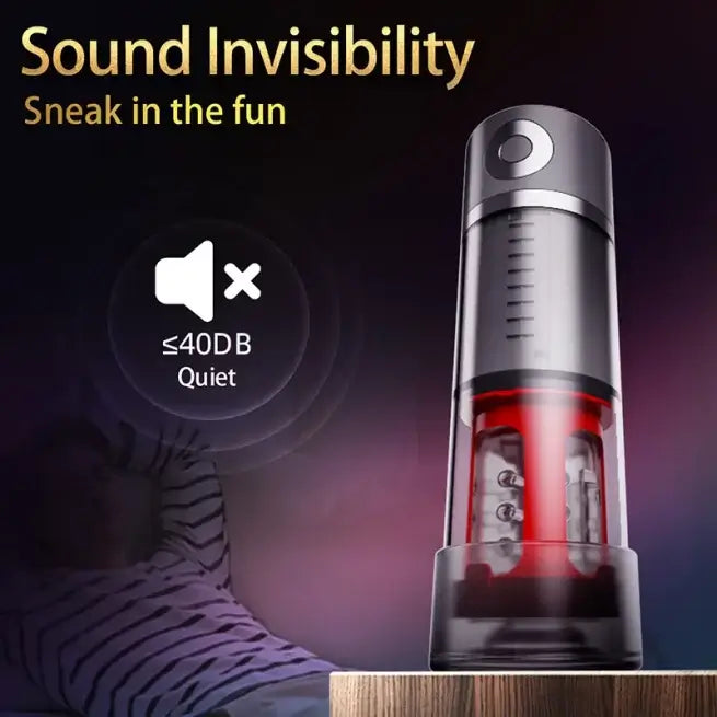 2In1 Vibrating Rotating Sucking Auto Masturbator For Males