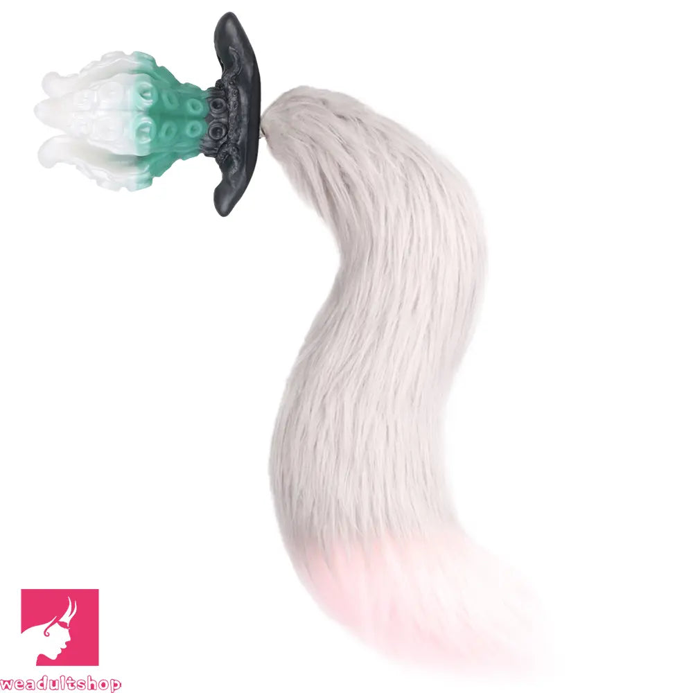 4.25in 5.15in 6.22in Odd Anchor Strap on Vibrating Mouth Gag Tentacle Dildo