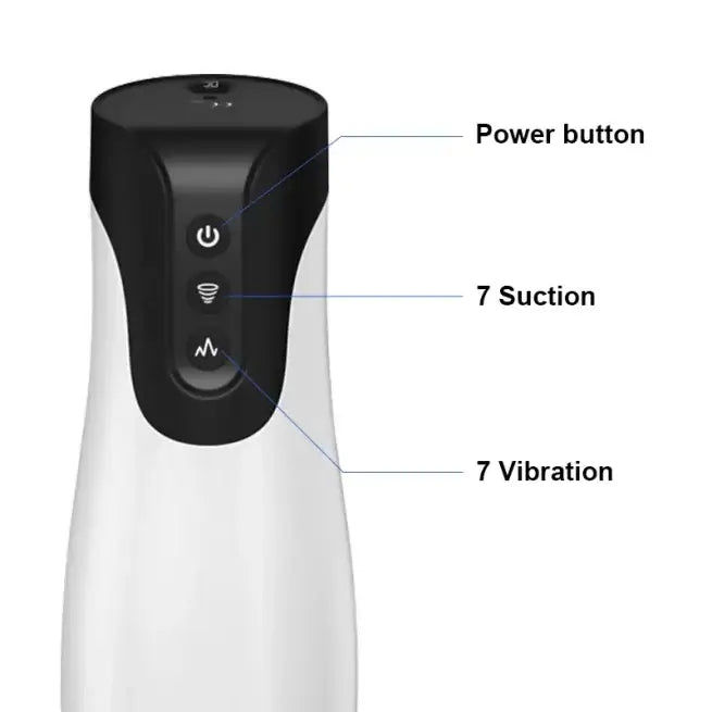 7 Vibrating Sucking Modes Quiet Auto Masturbator For Men