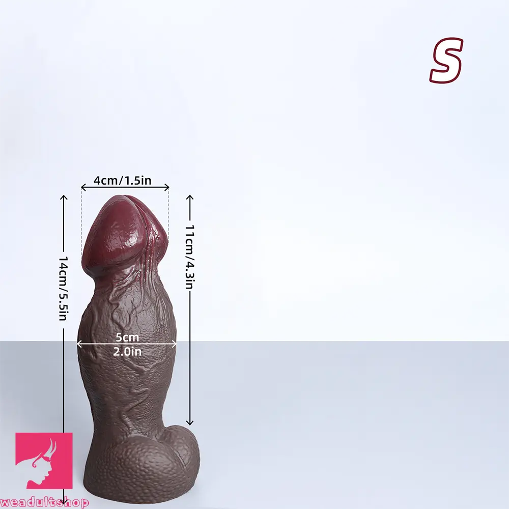 5.5in 6.7in 9in 11.4in Silicone Soft Lifelike Fantasy Dildo Adult Penis Cock
