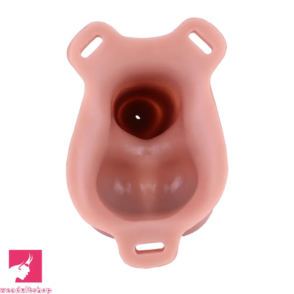 7.1in Hollow Strap on Real Uncut Dildo Adult Sex Toy For Women Cock