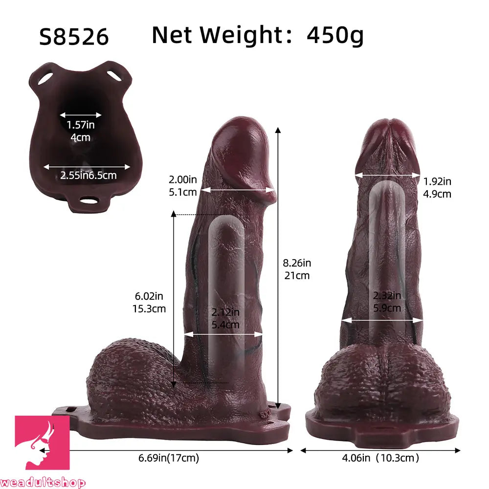 8.26in Hollow Strap on Real Dildo Anal Stimulation For Men Anal Pleasure