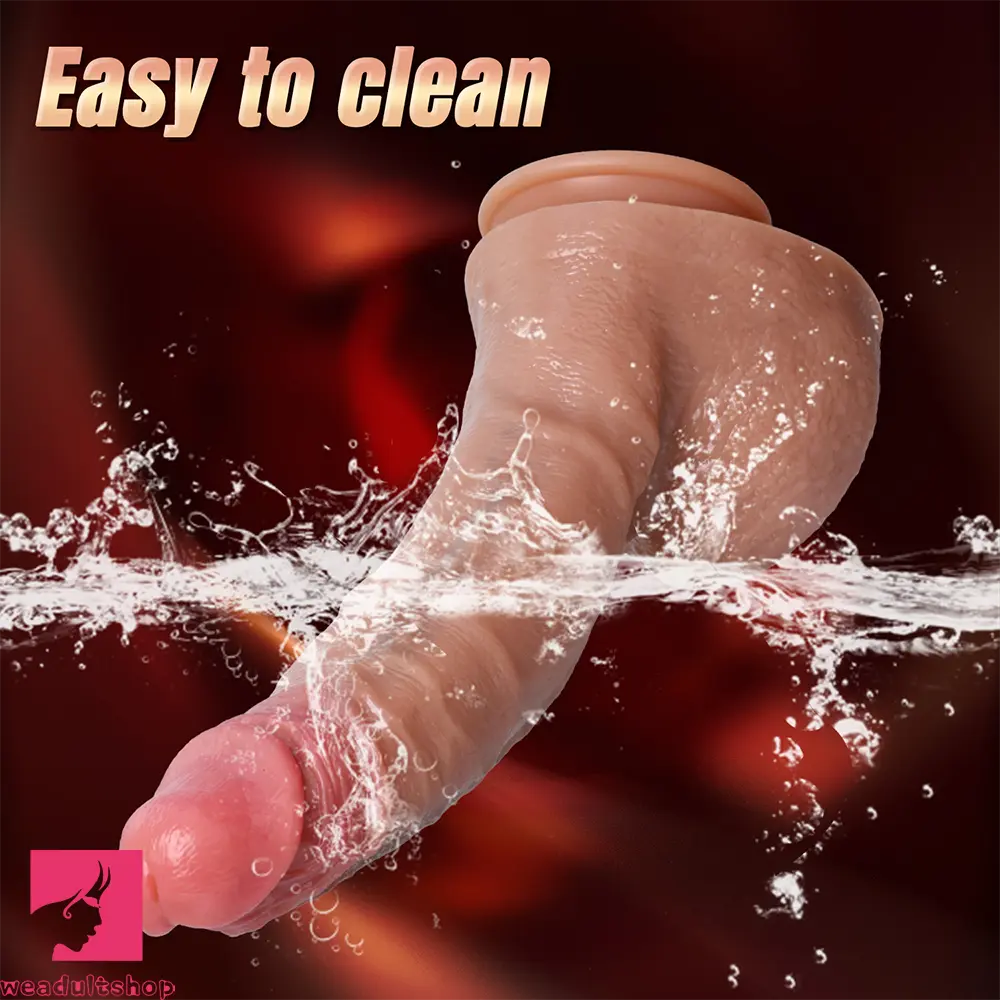 10.6in 12.6in Realistic Skin Texture Liquid Silicone Dildo Soft Penis Toy