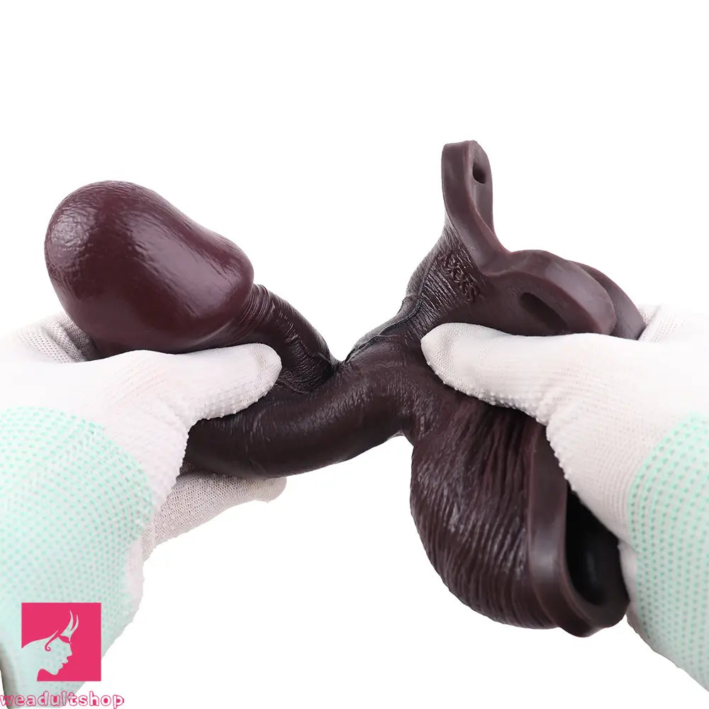 7.28in Hollow Strap on Real Dildo Highquality Beginnerfriendly Penis Toy