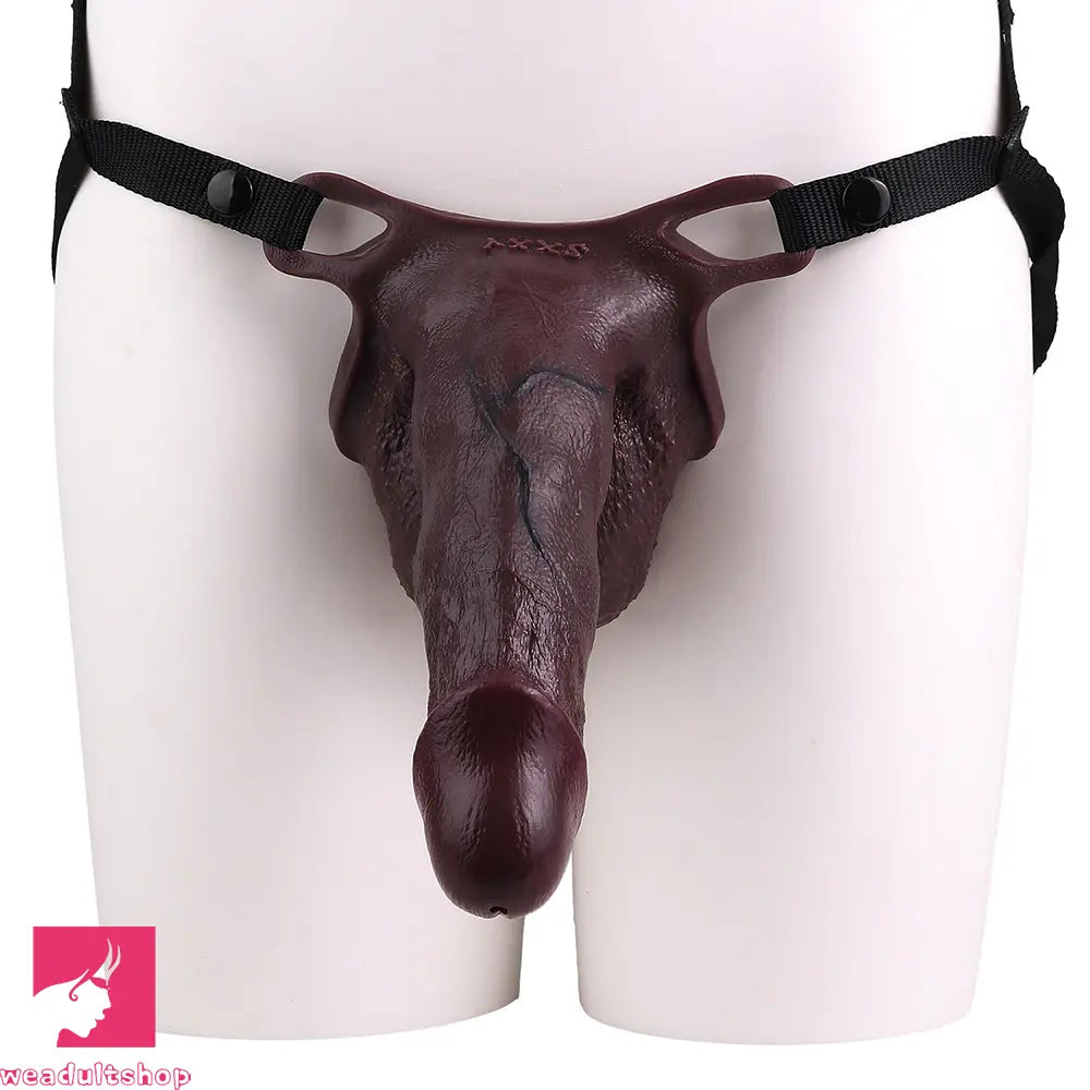 8.26in Hollow Strap on Real Dildo Anal Stimulation For Men Anal Pleasure