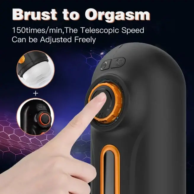 4in1 Thrusting Heating Vibrating Sucking Male Auto Masturbator