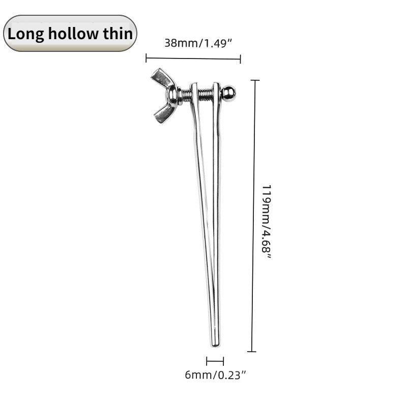 Stainless Steel Adjustable Urethral Dilator Sounding BDSM Penis Plug