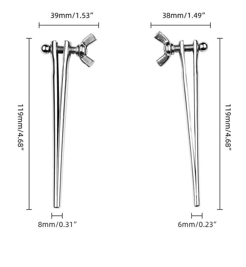 Stainless Steel Adjustable Urethral Dilator Sounding BDSM Penis Plug