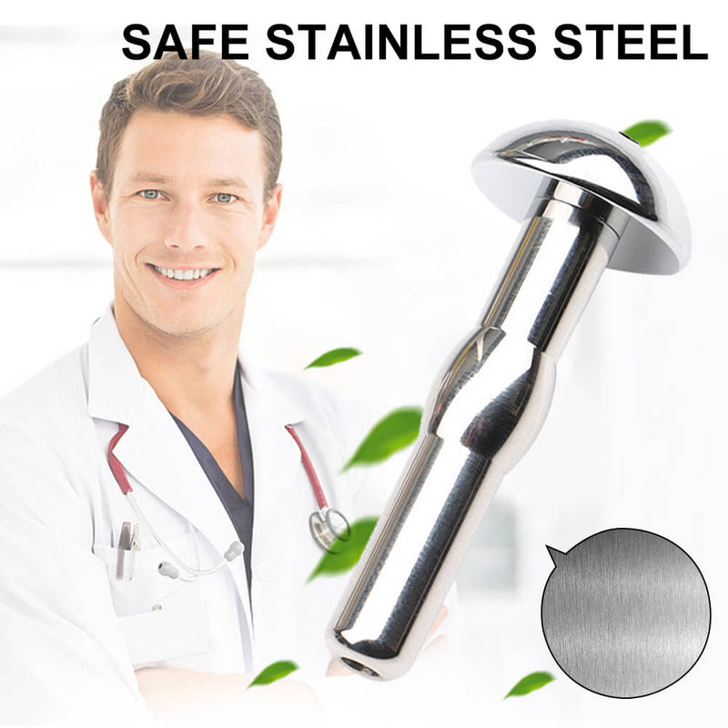 Stainless Steel Hollow Urethral Sounding Catheter Penis Plug Cum Stopper