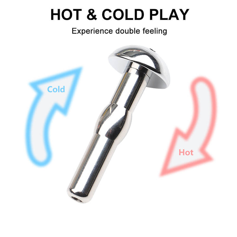 Stainless Steel Hollow Urethral Sounding Catheter Penis Plug Cum Stopper