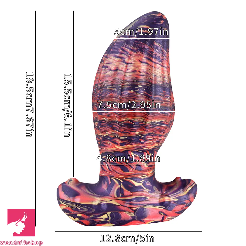 4.62in 5.7in 6.9in 7.67in 9.05in Wearable Silicone Soft Real Surface Dildo