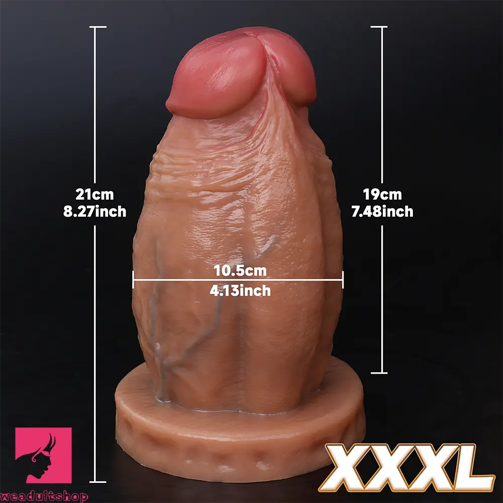 5.12in 5.51in 6.3in 7.09in 7.87in 8.27in Real Cock Thick Silicone Soft Dildo