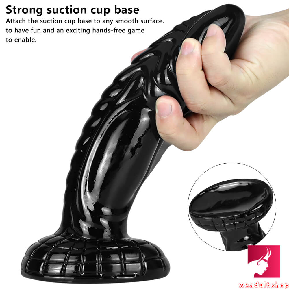 6.69in Fantasy Monster Creature Black Dildo For Breasts Anus