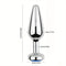 Gem Base Metal Anal Plug Ass G-Spot Masturbation Tool Sex Massager