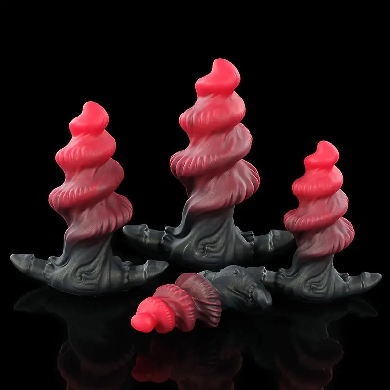 Liquid Silicone Anal Plug Wearable Thread Melange Spin Prostate Massager