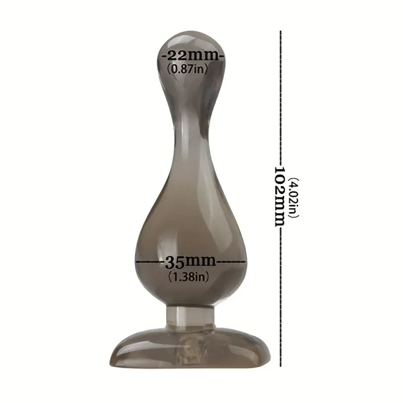 Classic Butt Plug Silicone Anal Plug With Flared Base Flexible Butt Pl Classic Butt Plug Silicone Anal Plug With Flared Base Flexible Butt Pl