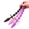 Anal Beads Play Silicone Butt Plug Safe Pull Ring SM Fetish Anal Plug