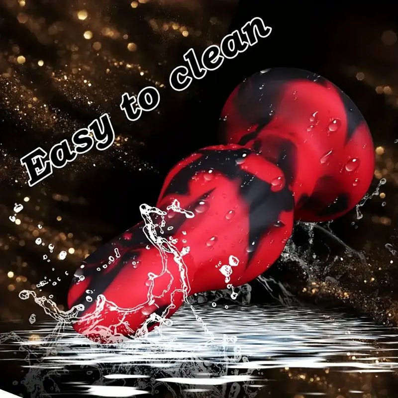 Silicone Anal Plug with Suction Cup Large Dildo Butt Plug For Beginners