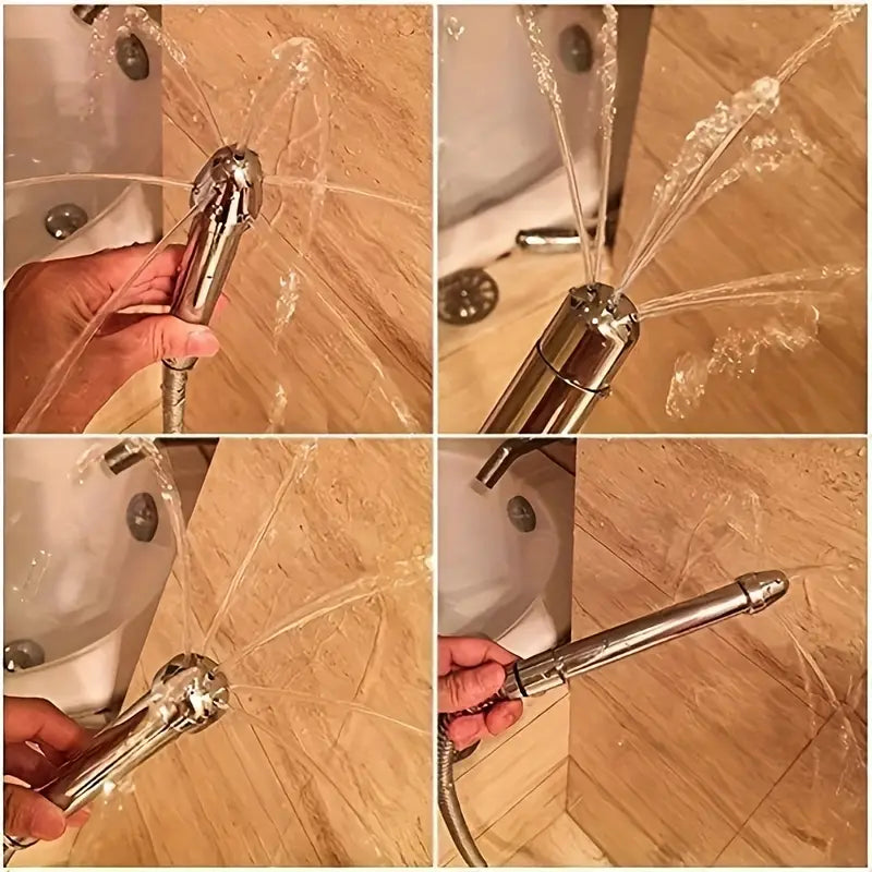 3-in-1 Shower Enema Nozzle Kit Douche Cleaner 3 Interchangeable Heads