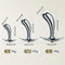 Golden Thumb Metal Male Anal Plugs With Gemstone Base Design