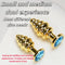 Metallic Anal Beads Threaded Rear Anal Sex Toy Wearable Metal Butt Plug