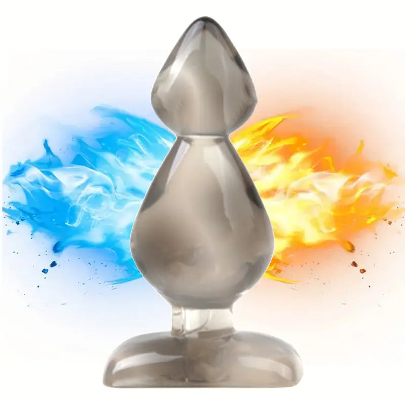 Classic Butt Plug Silicone Anal Plug With Flared Base Flexible Butt Plug