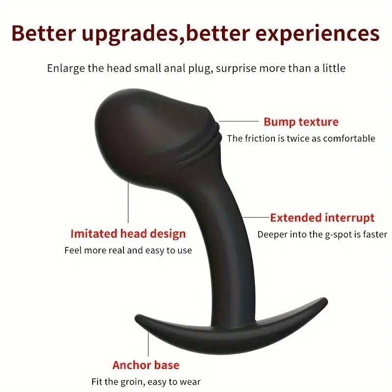 Silicone Anchor Shaped Anal Plug Comfy Stimulation Erotic Anal Toy