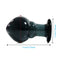 Peach-Shaped Glass Butt Plug For Couples Anal Sex Toy For Adults