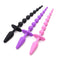 Anal Beads Play Silicone Butt Plug Safe Pull Ring SM Fetish Anal Plug